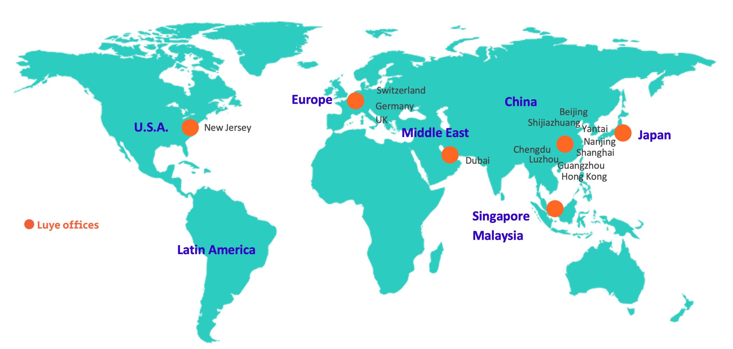 Luye offices map 2025